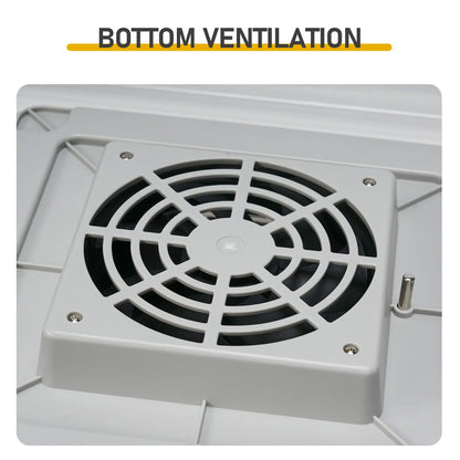 48-Egg Incubator 110V, Fully Automatic with Egg Turner & Temperature/Humidity Control, Clear Lid with LED Candler and Storage, for Hatching Chicken, Duck, Quail Eggs