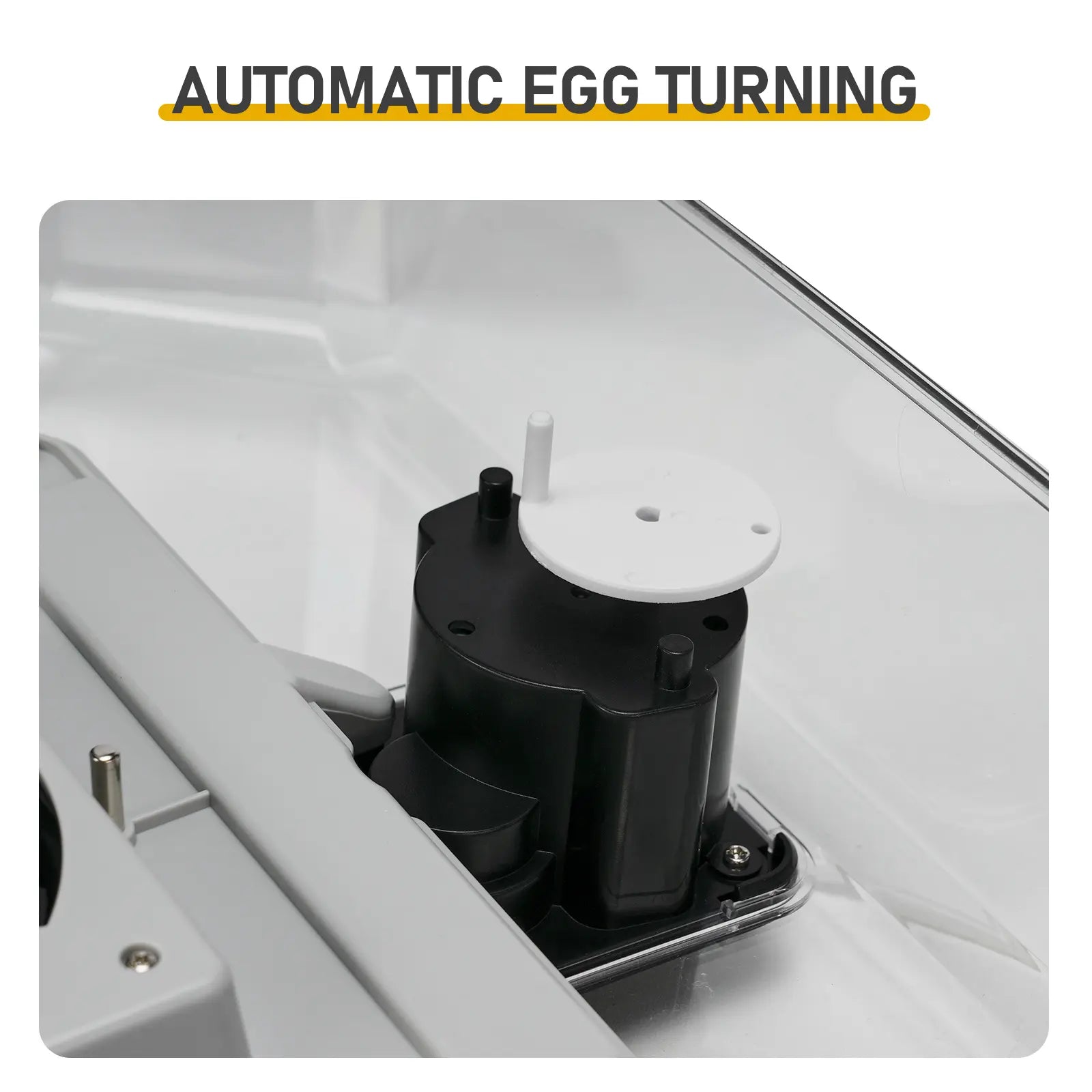 48-Egg Incubator 110V, Fully Automatic with Egg Turner & Temperature/Humidity Control, Clear Lid with LED Candler and Storage, for Hatching Chicken, Duck, Quail Eggs
